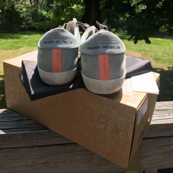 Golden Goose Superstar Sneaker Shiny Jean White 38 - Picture 7 of 10